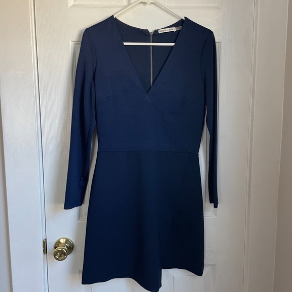 Alice + Olivia Navy Mini Dress - Picture 4 of 11